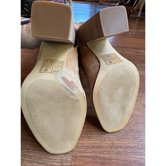 Aldo‎ Winker Over the Knee Thigh High Suede Boots Nude Beige 6.5 Open Heel - Picture 11 of 13